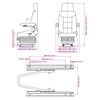vidaXL Siège de tracteur avec suspension