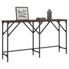 vidaXL Table console ch&ecirc;ne marron 140x29x75 cm bois d'ing&eacute;nierie