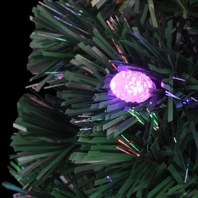 vidaXL Sapin de Noël artificiel avec support/LED 150 cm fibre optique