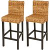 vidaXL Tabourets de bar lot de 2 Abaca