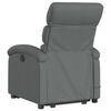 vidaXL Fauteuil inclinable de massage &eacute;lectrique gris fonc&eacute; tissu