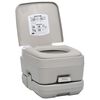 vidaXL Toilette portable de camping Gris 10+10 L