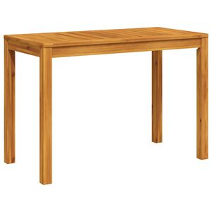vidaXL Table &agrave; manger de jardin 110x55x75 cm bois massif d'acacia