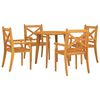vidaXL Ensemble &agrave; manger de jardin 5 pcs Bois d'acacia solide