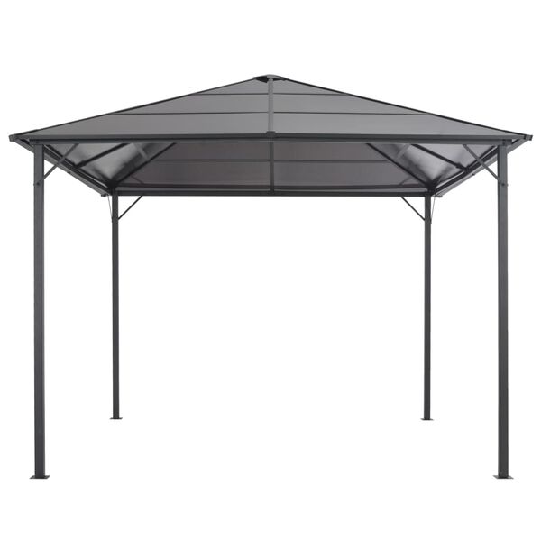 vidaXL Tonnelle avec toit Aluminium 3x3 m Anthracite