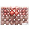 vidaXL Boules de No&euml;l 100 pcs rose et ros&eacute; 3 / 4 / 6 cm