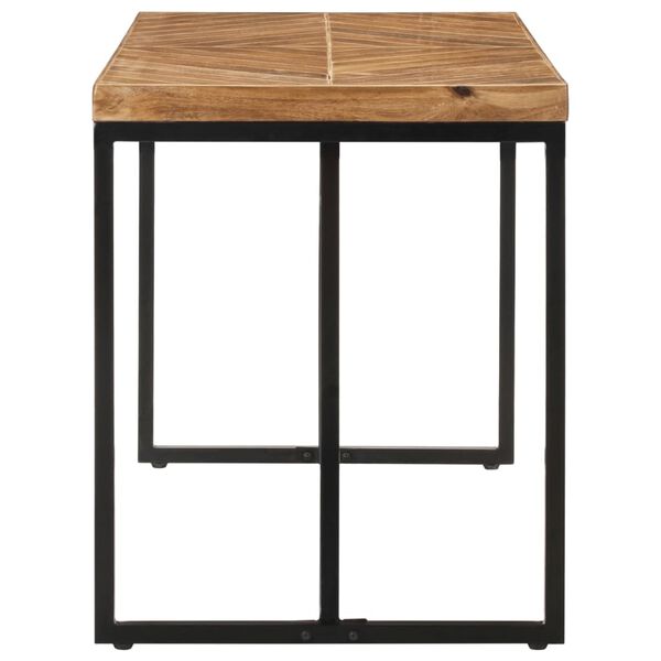 vidaXL Table &agrave; manger 120x60x76 cm Bois massif d'acacia et de manguier