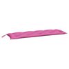 vidaXL Coussins de banc de jardin lot de 2 rose 150x50x7 cm tissu