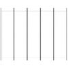 vidaXL Cloison de s&eacute;paration 5 panneaux Blanc 250x200 cm Tissu