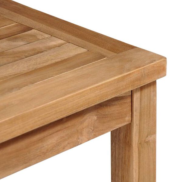 vidaXL Table de jardin 80x80x77 cm Bois de teck solide