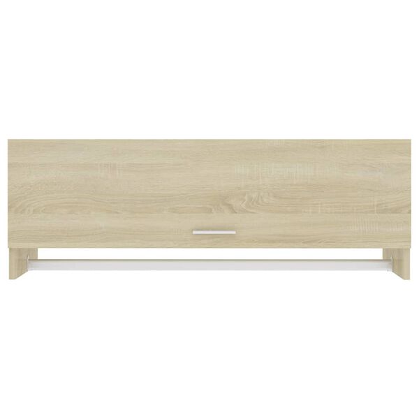 vidaXL Garde-robe ch&ecirc;ne sonoma 100x32,5x35 cm bois d'ing&eacute;nierie