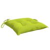 vidaXL Coussins de chaise lot de 4 vert brillant 40x40x7 cm