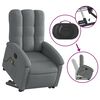 vidaXL Fauteuil inclinable de massage gris fonc&eacute; tissu