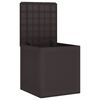 vidaXL Bo&icirc;te de rangement Marron 55 x 53 x 57 cm Polypropyl&egrave;ne