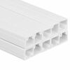 vidaXL Goulotte de câble 10x10 mm 10 m PVC