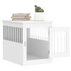 vidaXL Meuble de cage pour chiens blanc 55x75x65 cm bois d'ing&eacute;nierie