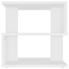 vidaXL Table d'appoint Blanc 40x40x40 cm Agglom&eacute;r&eacute;