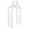 vidaXL Arche de jardin Design de piquet plantes grimpantes Vert fonc&eacute;