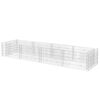 vidaXL Lit sur&eacute;lev&eacute; &agrave; gabion Acier 360x90x50 cm