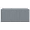 vidaXL Boîte de rangement de jardin 270 L Gris PP aspect bois