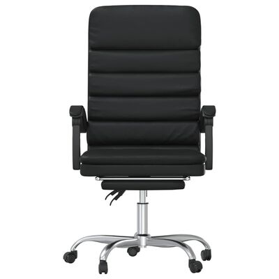 vidaXL Fauteuil de massage inclinable de bureau noir similicuir