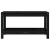 vidaXL Banc de jardin noir 82,5x35x45 cm bois massif de pin