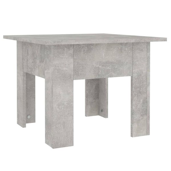 vidaXL Table basse gris b&eacute;ton 55x55x42 cm bois d'ing&eacute;nierie