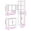 vidaXL Ensemble de meubles de salle de bain 3 pcs Chêne fumé