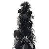 vidaXL Sapin de No&euml;l artificiel escamotable noir 120 cm PET