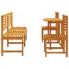 vidaXL Ensemble bistro de jardin 5 pcs Marron Bois d'Acacia Massif