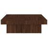 vidaXL Table basse Chêne marron 90x90x28 cm Bois d'ingénierie