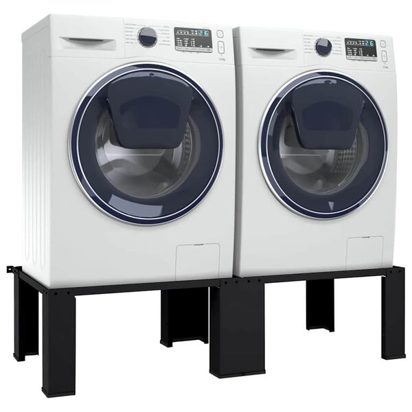 vidaXL Socle double pour lave-linge et s&egrave;che-linge Blanc
