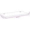 vidaXL Dessus de bureau 80x40x2,5 cm bambou