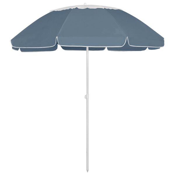 vidaXL Parasol de plage bleu 300 cm