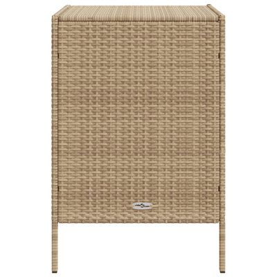 vidaXL Armoire de rangement de jardin beige 55x59x80 cm résine tressée