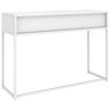 vidaXL Table console Blanc 106x35x75 cm Acier