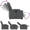 vidaXL Fauteuil inclinable gris similicuir