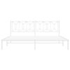 vidaXL Cadre de lit métal sans matelas et tête de lit blanc 193x203 cm