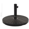 vidaXL Socle de parasol Noir Rond 25 kg