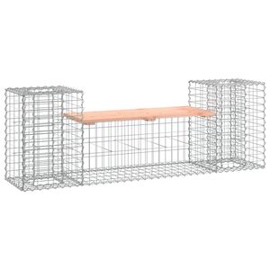 vidaXL Banc de jardin design gabion 183x41x60,5 cm bois massif douglas