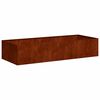 vidaXL Jardini&egrave;re rouill&eacute; 200x80x40 cm acier inoxydable