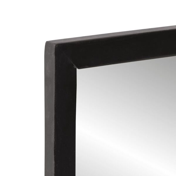 vidaXL Miroir avec &eacute;tag&egrave;re 80x8x55 cm verre et bois massif manguier