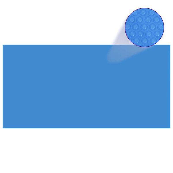 vidaXL B&acirc;che de piscine rectangulaire 549 x 274 cm PE Bleu