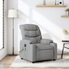 vidaXL Fauteuil de massage inclinable gris clair tissu