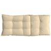 vidaXL Coussins de chaise &agrave; dossier haut lot de 2 beige tissu oxford