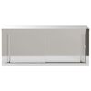 vidaXL Armoire murale de cuisine avec portes coulissantes inox