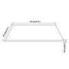 vidaXL Dessus de table carré Verre trempé 700 x 700 mm
