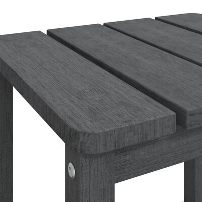 vidaXL Table de jardin Adirondack Anthracite 38x38x46 cm PEHD