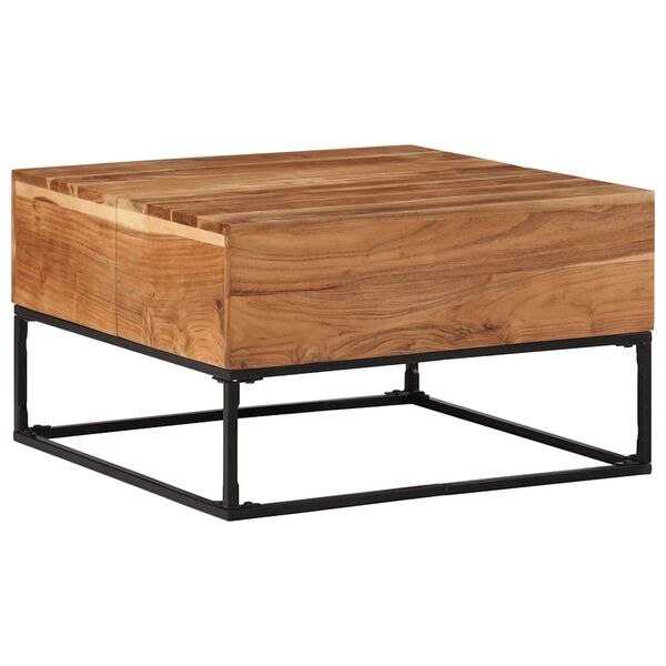 vidaXL Table basse 68x68x41 cm Bois d'acacia solide