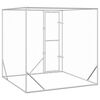 vidaXL Chenil d'ext&eacute;rieur pour chiens argent&eacute; 2x2x2 m acier galvanis&eacute;